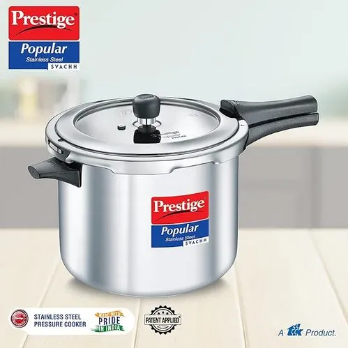  Prestige Popular Svachh Spillage Control SS Pressure Cooker - Alternate View